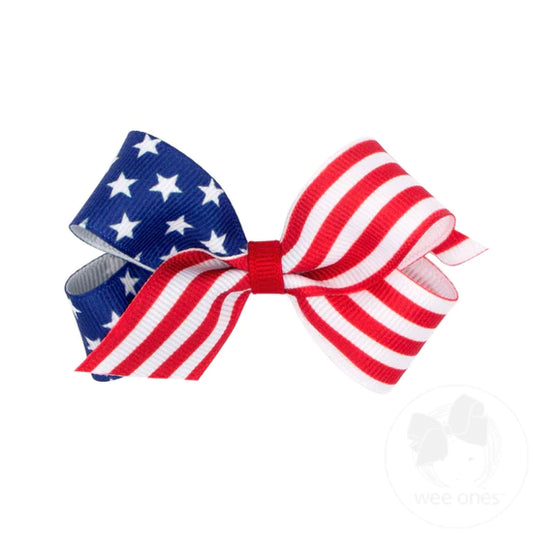 Mini Stars and Stripes Bow