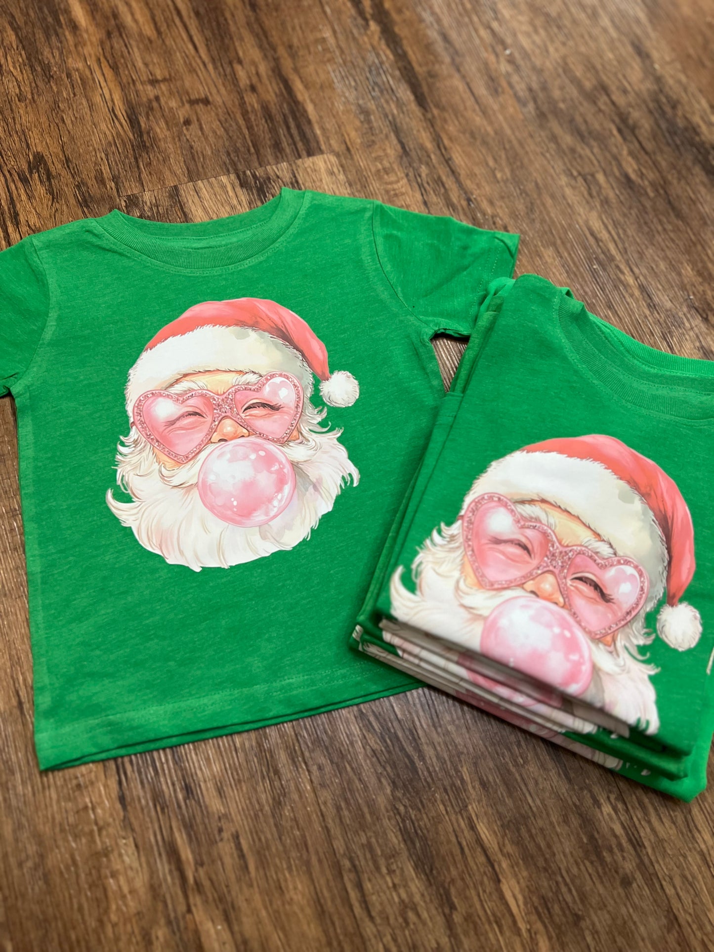 Bubble Gum Santa Tee