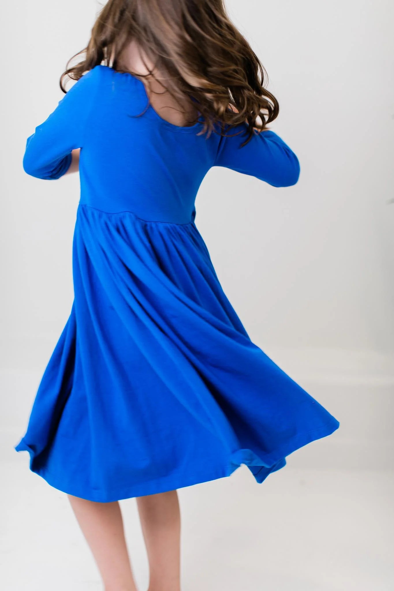 Royal Blue Pocket Twirl Dress