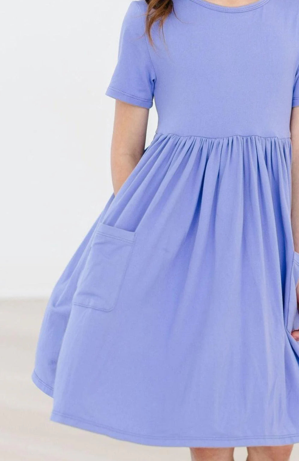 Periwinkle Pocket Twirl Dress