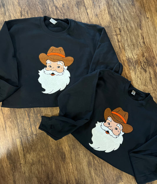 PRE ORDER COWBOY SANTA SWEATSHIRT ADULT