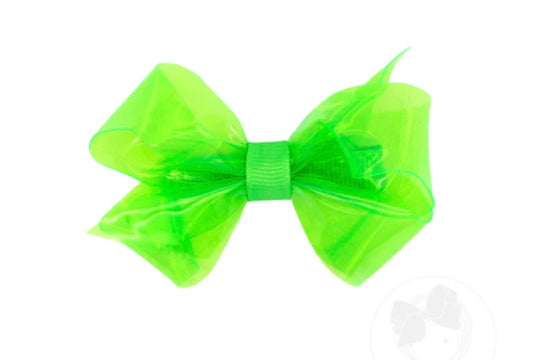 Mini Neon Green Swim Bows