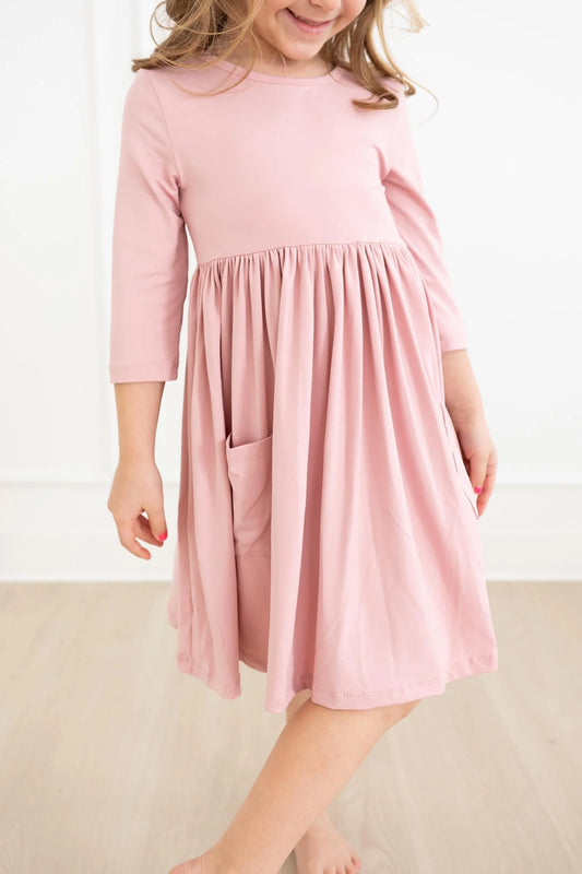 Vintage Pink Twirl Dress