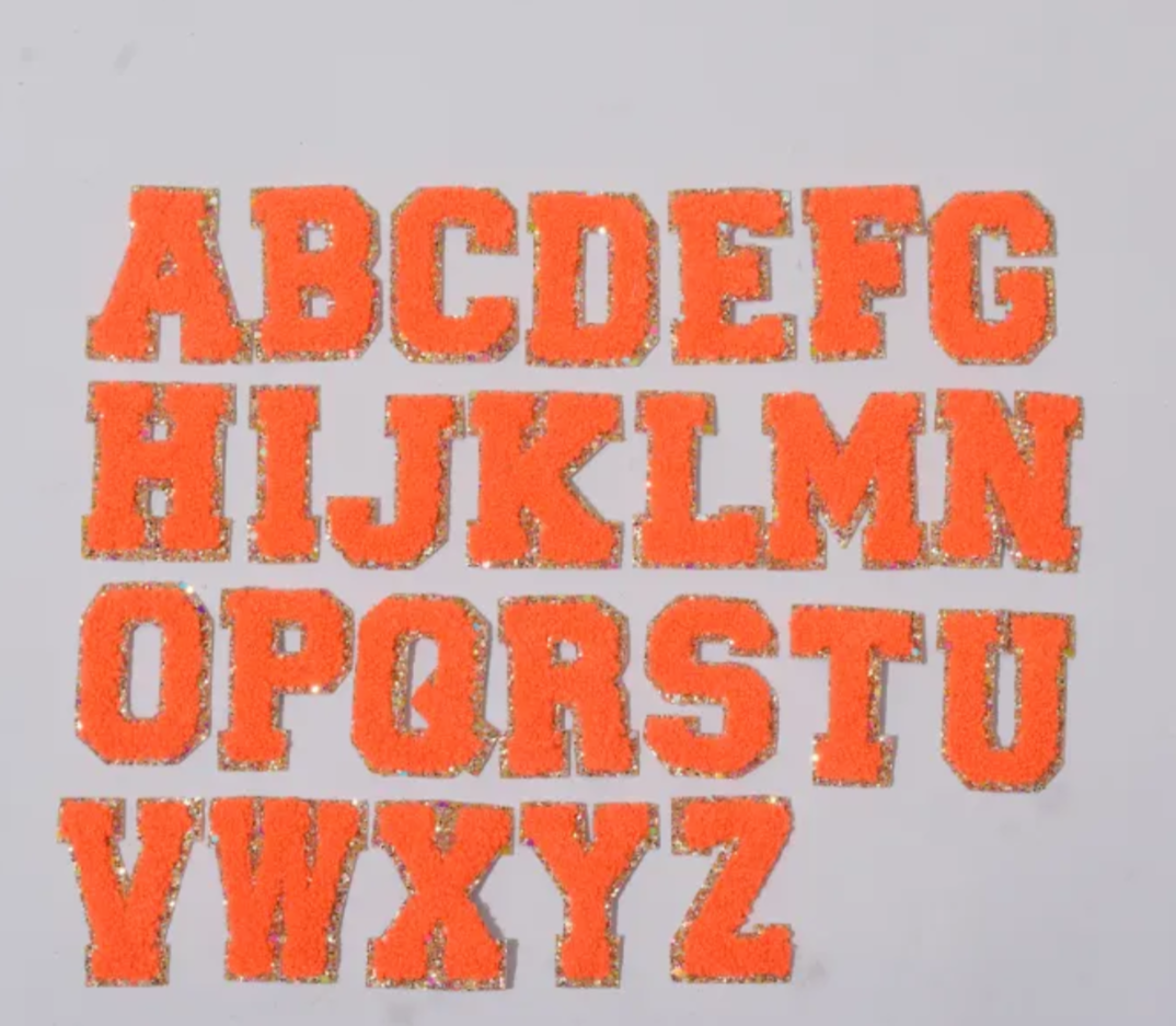 Skinny Neon Chenille Letters